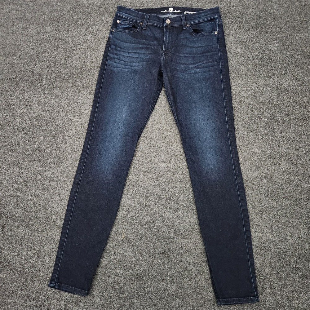 7 For‎ All Mankind Womens Size 28 Gwenevere Jeans Dark Wash Stretch